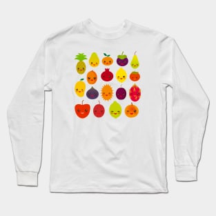 Cute Kawaii Fruits Long Sleeve T-Shirt